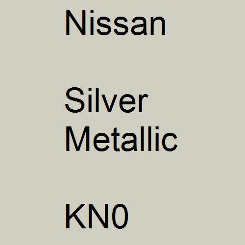 Nissan, Silver Metallic, KN0.